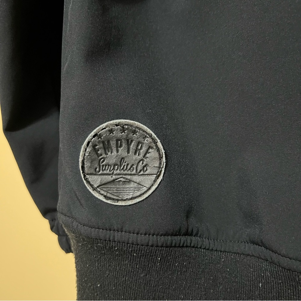 Empyre Surplus Co Windbreaker Men’s L Black Full Zip Water Repelling Jacket - Picture 6 of 8